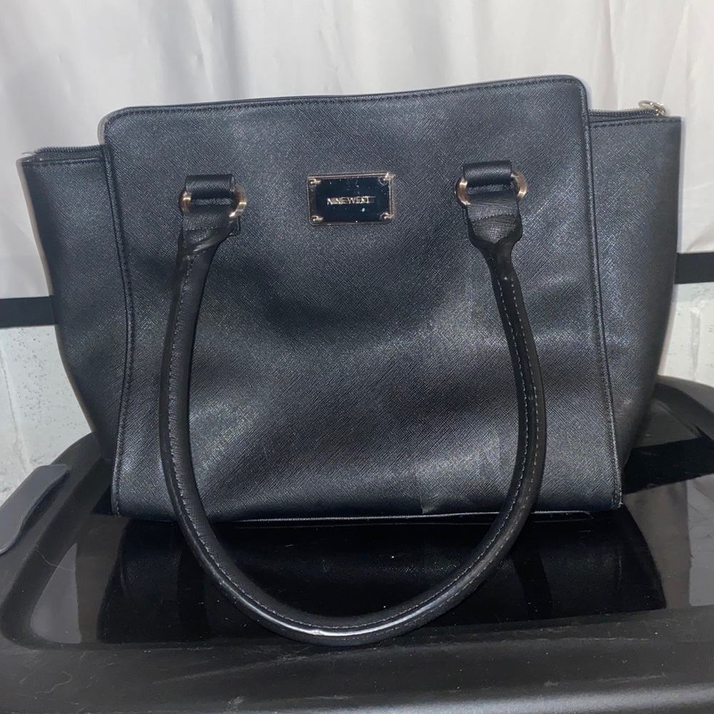 Nine West Black Cheetah Print Purse